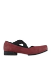 Uma Wang Heeled Ballet Flats In Maroon