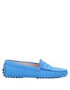 Tod's Loafers In Azure
