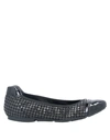 Hogan Woman Ballet Flats Black Size 6 Leather In Black