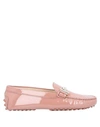 Tod's Loafers In Pastel Pink