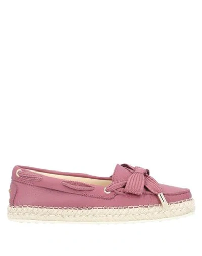 Tod's Loafers In Purple