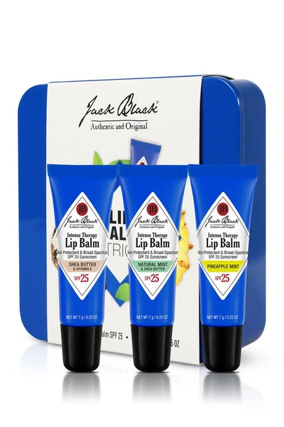 JACK BLACK FULL SIZE INTENSE THERAPY LIP BALM SPF 25 SUNSCREEN SET,3116