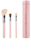 Sigma Beauty Essential Trio Light Pink Travel Size Brush Set In Pink