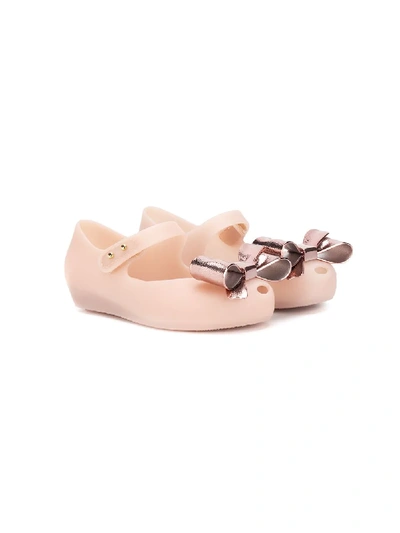 Mini Melissa Kids' Tulle-appliquéd Sandals In Pink
