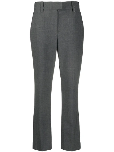 Brunello Cucinelli Straight Tailored Trousers In Grey