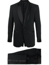 TOM FORD CONTRASTING-TRIM TWO-PIECE SUIT