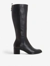 DUNE TRILLY KNEE-HIGH LEATHER BOOTS,R00012665