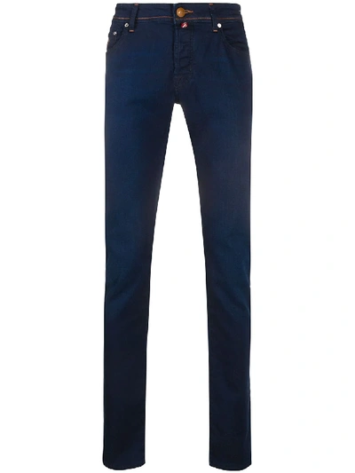 Jacob Cohen J622 Mid-rise Slim Fit Jeans In Blue