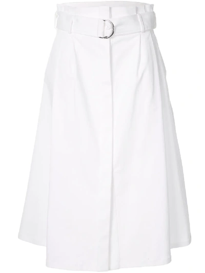 P.a.r.o.s.h Cyber A-line Skirt In White