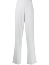 OFF-WHITE HIGH-WAISTED PALAZZO TROUSERS