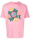 Botter Orange Logo Print Crew Neck T-shirt In Pink