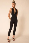Superdown Pam Blazer Jumpsuit In Black