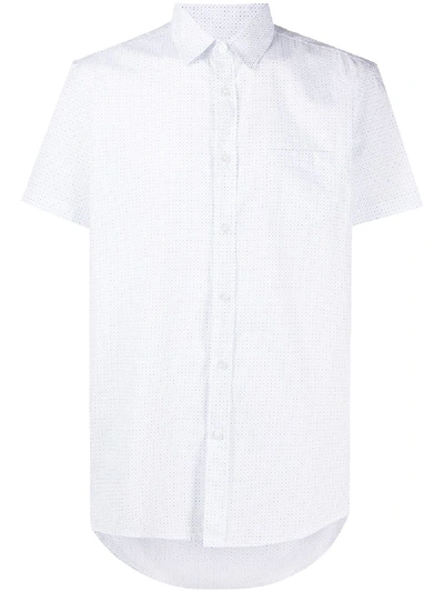 Grey Daniele Alessandrini Diamond-print Shirt In White