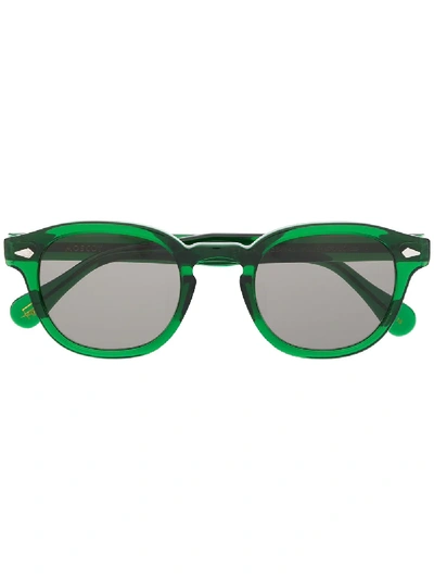 Moscot Lemtosh Round-frame Sunglasses In Green