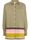 ALYSI STRIPED BUTTON-FRONT SHIRT