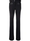 TOM FORD HIGH-WAISTED TRIMMED TAILORED TROUSERS