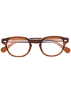 Moscot Lemtosh Square-frame Glasses In Brown