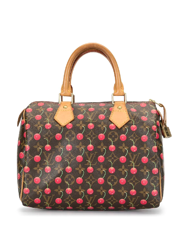 Pre-Owned Louis Vuitton Pre-owned Cerises Speedy 25 Handbag In Brown | ModeSens