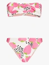 ADRIANA DEGREAS STRAWBERRY PRINT BANDEAU BIKINI,BIAD0050A2015112774