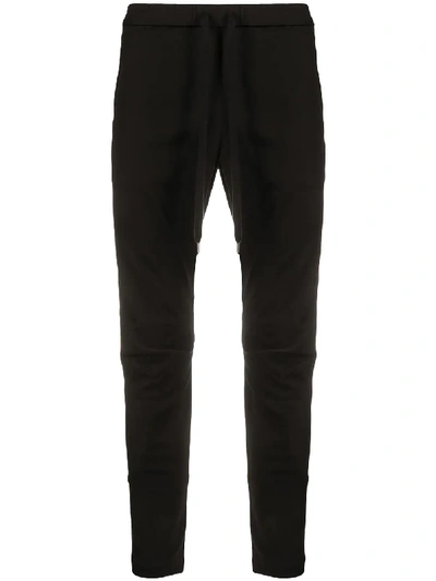 Attachment Drawstring-waist Skinny Trousers In Black