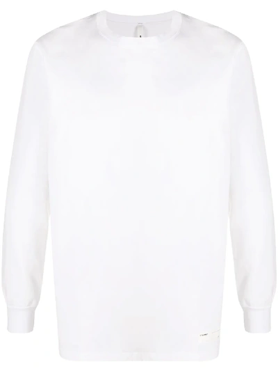 Attachment Logo-patch Long Sleeved T-shirt In White