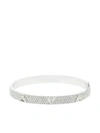 ANITA KO 18KT WHITE GOLD PAVE DIAMOND OVAL BANGLE