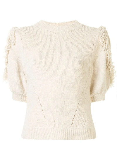 Ulla Johnson Fringe Detail Jumper In Neutrals