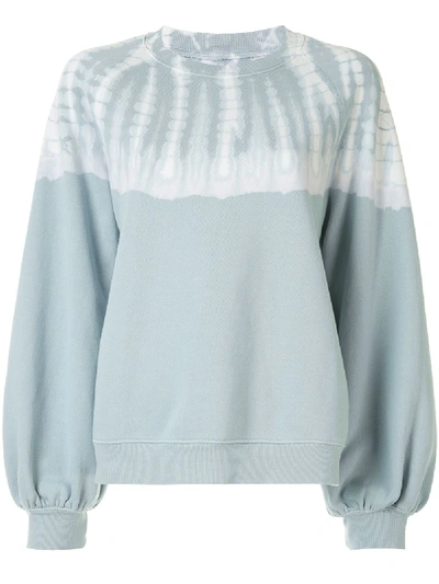 Raquel Allegra Balloon-sleeve Sweatshirt In Blue