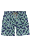 BUGATCHI OCEAN LACE PRINT SWIM TRUNKS,NXM543M7