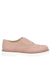 Hogan Lace-up Shoes In Pink