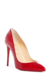 Christian Louboutin Pigalle Follies 100 Croc-effect Leather Pumps In Loubi