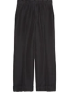 GUCCI STRAIGHT-LEG CROPPED TROUSERS