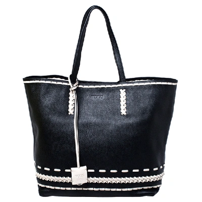 Pre-owned Tod's Black Leather Gipsy Shopper Tote