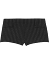 SAINT LAURENT RIVE GAUCHE PINSTRIPED MINI SHORTS