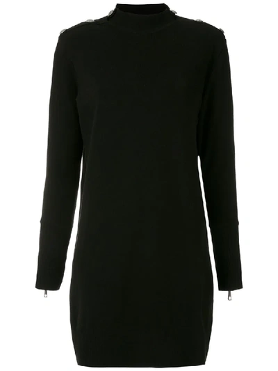 Andrea Bogosian Kleid Mit Gestreiften Details In Black