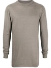 RICK OWENS CREW NECK KNITTED JUMPER