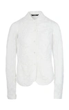 BOURIE EMBROIDARY SHIRRING FRONT SHIRT-JACKET,795342