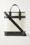 PARAVEL PACIFIC LEATHER-TRIMMED CANVAS TOTE