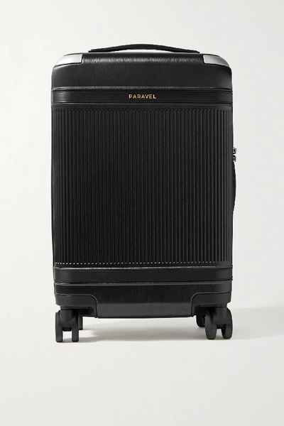 Paravel Net Sustain Aviator Carry-on Recycled Hardshell Suitcase In Black