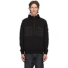 Stone Island Ghost Half-zip Hoodie In V0029 Black