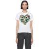 Comme Des Garçons Play Comme Des Garcons Play White And Red Camo Heart T-shirt In White