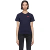 COMME DES GARÇONS PLAY NAVY & RED DOUBLE HEARTS T-SHIRT