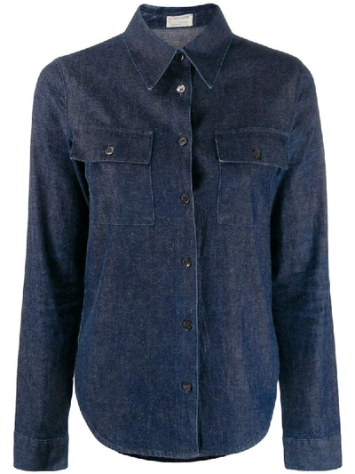 Pre-owned Helmut Lang Flap Pocket Denim Shirt In Blue