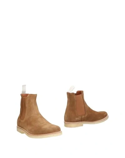 Common Projects Suede Chelsea Boots In Camel