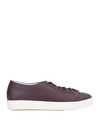 Santoni Sneakers In Maroon