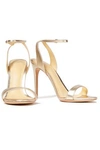 ALEXANDRE BIRMAN WILLOW 100 METALLIC LEATHER SANDALS,3074457345622759233