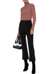 Ellery Never On Sunday High-rise Canvas Flared Trousers In Black