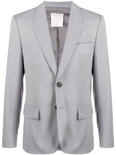 Sandro Single-breasted Suit Jacket In Grey