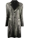 AVANT TOI METALLIC TEXTURED LONG BLAZER