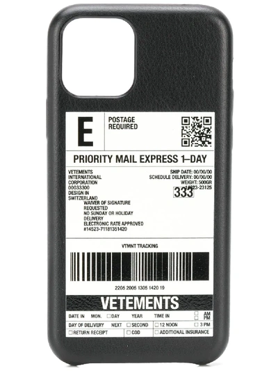 Vetements Pro Max Iphone 11 Case In Black